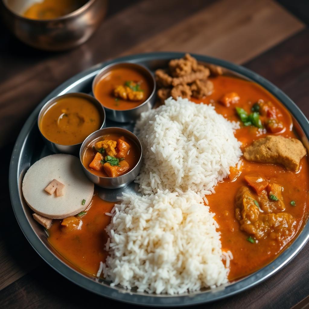 Home-style South Indian meals served daily